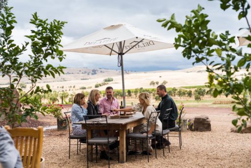 Delatite wines summer outside Delatite wines summer