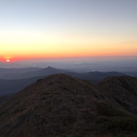 A beautiful sunset from the summit of Mt Buller