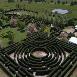Aerial view of the Maze
