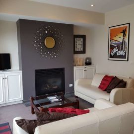 Open plan living and dining